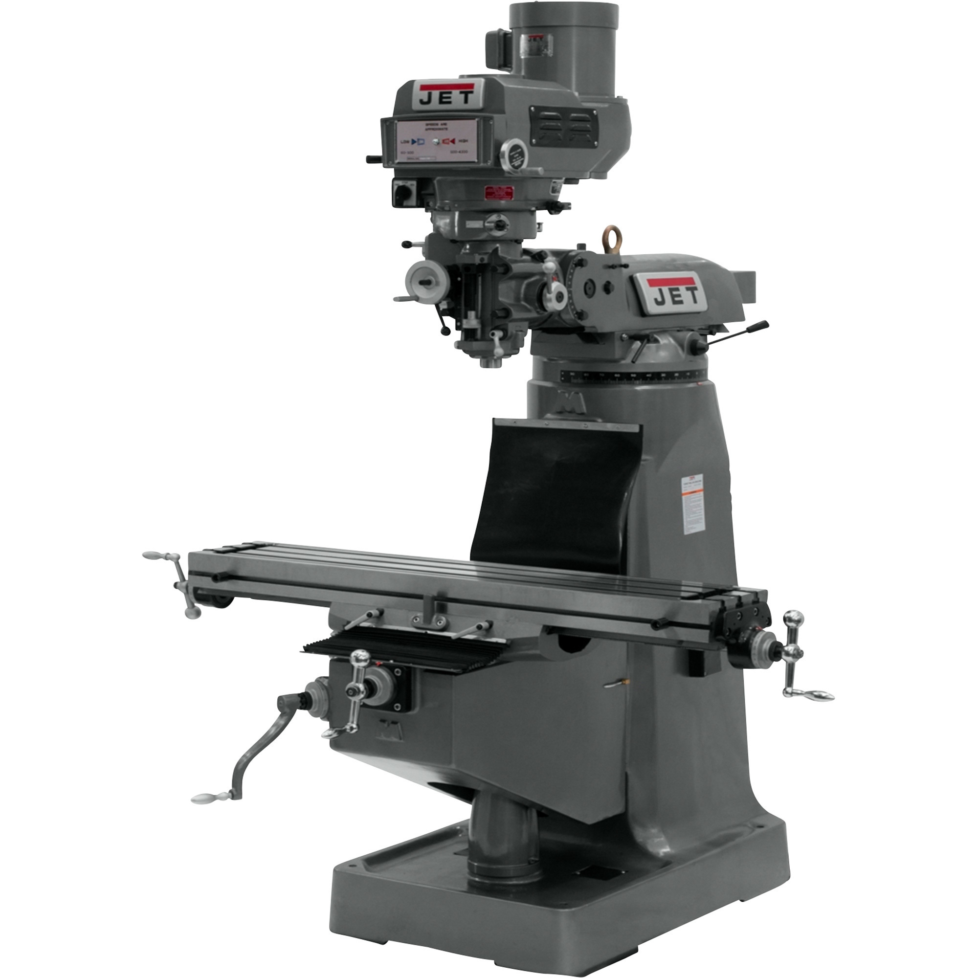 JET Vertical Milling Machine, 2 HP, Model# JTM-4VS-1